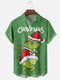 Men's Christmas Funny Graphic Short Sleeve Hawaiian Shirt